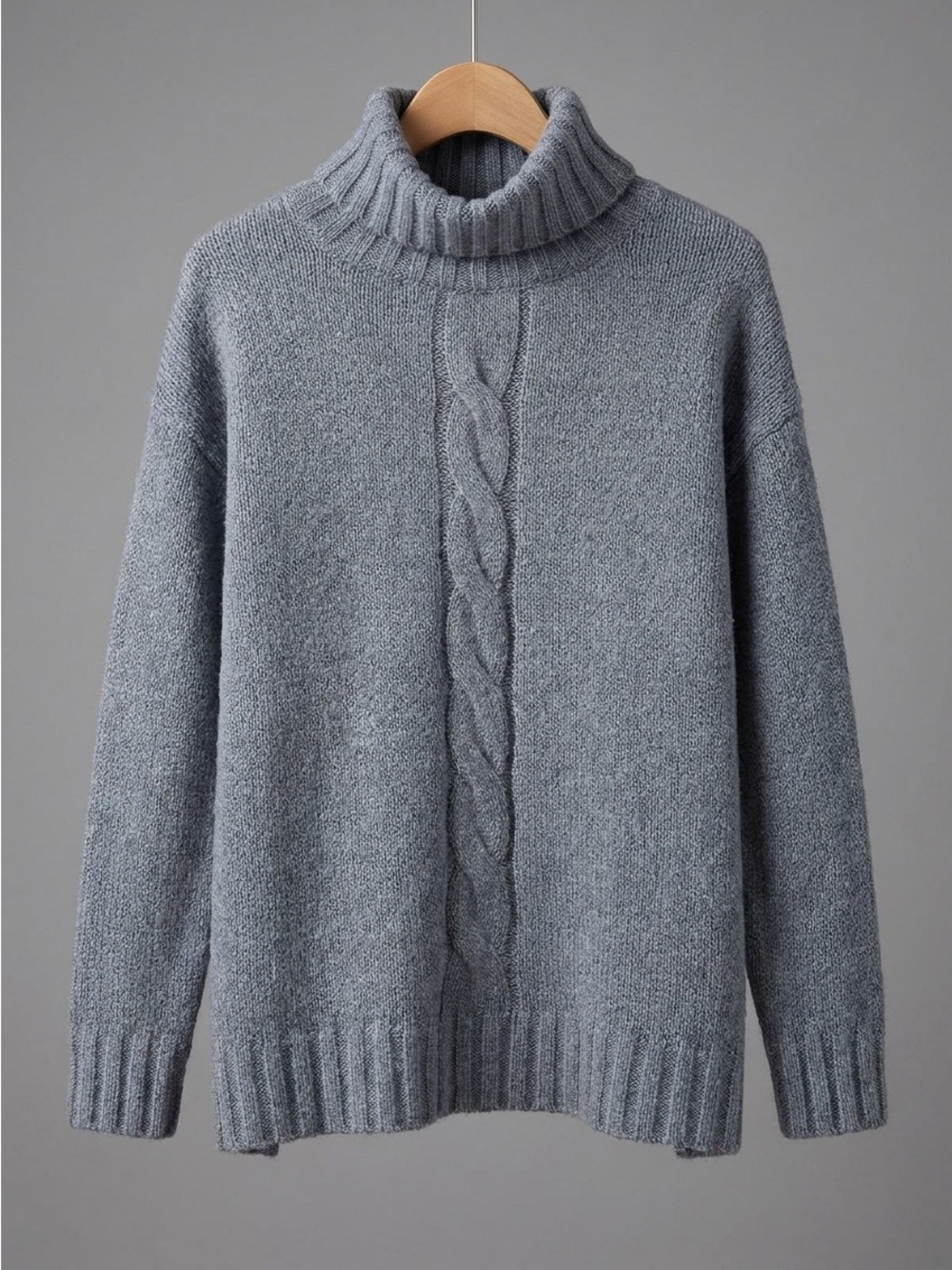 Lord & Taylor (like new) large sweater pewter colour